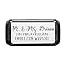 Custom Return Address Stamp, Mr. & Mrs. Personalized Self-Inking Address Stamp