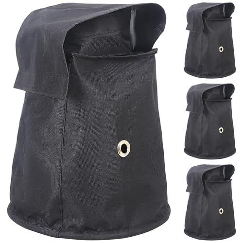 MAD OWL LED Par Light Rain Cover, Waterproof Outdoor Par Light Protection, Weather Shield for Stage Lighting, Hanging Mini LED Light Rainproof and Dustproof Accessories 4Pack Black