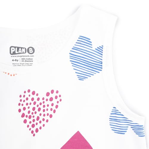 Image of YouGotPlanB Girls 100% Cotton A-Line Printed Dress | Above Knee Length Summer Frock | Soft & Breathable Casual Wear for Girls (Ages 3-14 Years)
