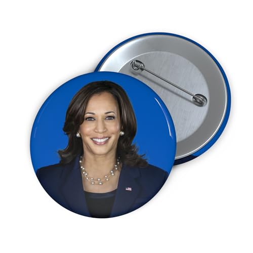 Kamala Harris Picture Button - Collectible Kamala 2024 Campaign Button 2.25