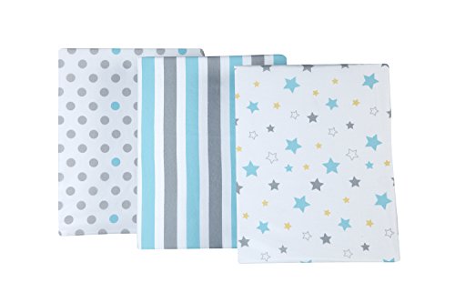 Image of NoJo Little Bedding by NoJo Twinkle Twinkle 3 Piece Crib Sheets