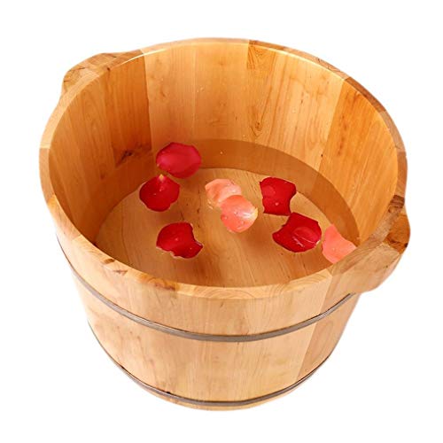 Cubeta de pies de madera sólida para pedicure miniatura 4