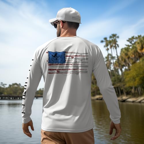 Palmyth Fishing Shirts for Men Long Sleeve Sun Protection Shirts UV UPF 50+ T-Shirt Quick Dry3