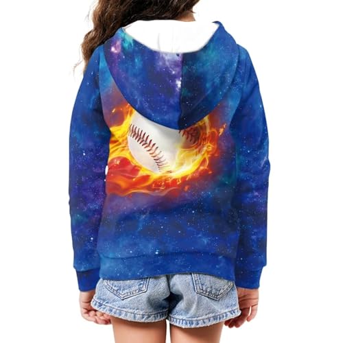 Image of Coloranimal Unisex Girls Boys Long Sleeve Casual Hoodies & Sweatshirts Tops Kids Zip Up Jacket Coat Age 6-16 Year