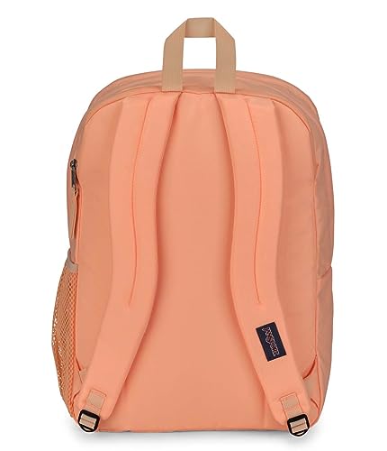 JanSport Laptop Backpack - Computer Bag with 2 Compartments, Ergonomic Shoulder Straps, 15” Laptop Sleeve, Haul Handle - Peach Neon2