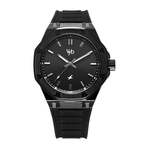 Fastrack Vyb Rebel Quartz Analog Black Dial Black Silicon Strap Watch for Men-FV30008NP01W (B0DDKC1MSM) Amazon Price History, Amazon Price Tracker