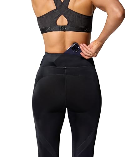 CW-X Women's Stabilyx 3.0 Joint Support 3/4 Capri Compression Tight, High-Rise Leggings with Back Phone Pocket for Running2
