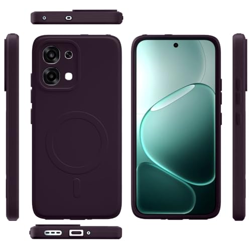 Image of Back Cover for Oppo F31 5G | MagFit Ring Design (Non-Magnetic) | Shockproof Protection | Anti-Slip Grip | Raised Camera Edges | Slim Protective Case for Oppo F31 5G / A6 Pro 5G / 4G (Purple)