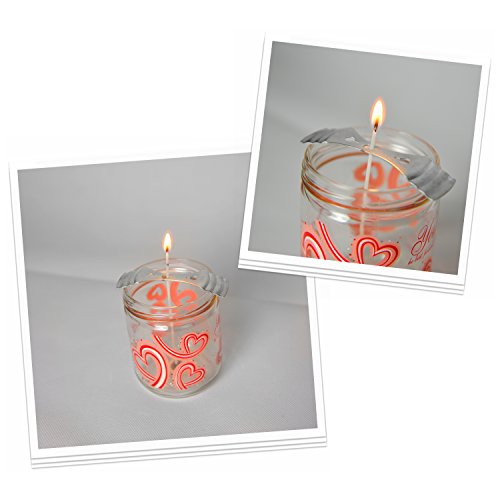 image for Candle Wick Stickers (100pcs) and Metal Candle Wick Centering Device (