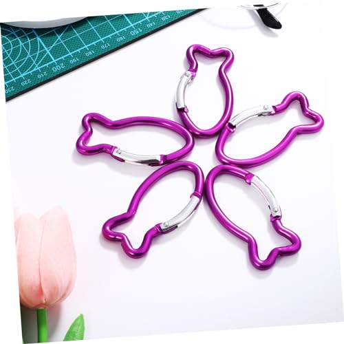 Mousquetons aluminium de poisson pour escalade camping et fixation rapide - 6