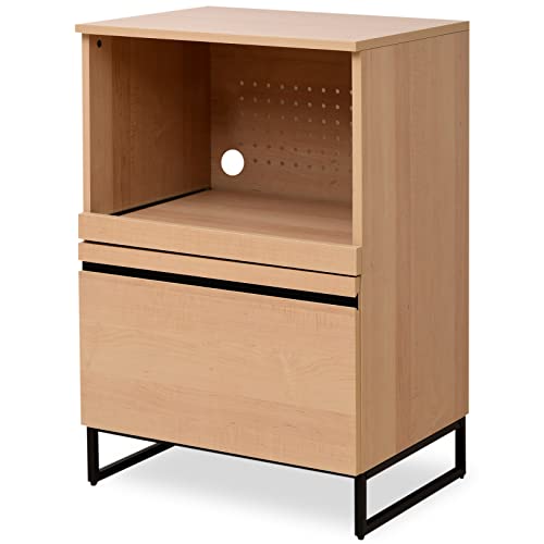 moca company Cloudear キッチンカウンター 幅60 レンジ台 奥行45 ロータイプ コンセント付き レンジボード レンジラック ナチュラル