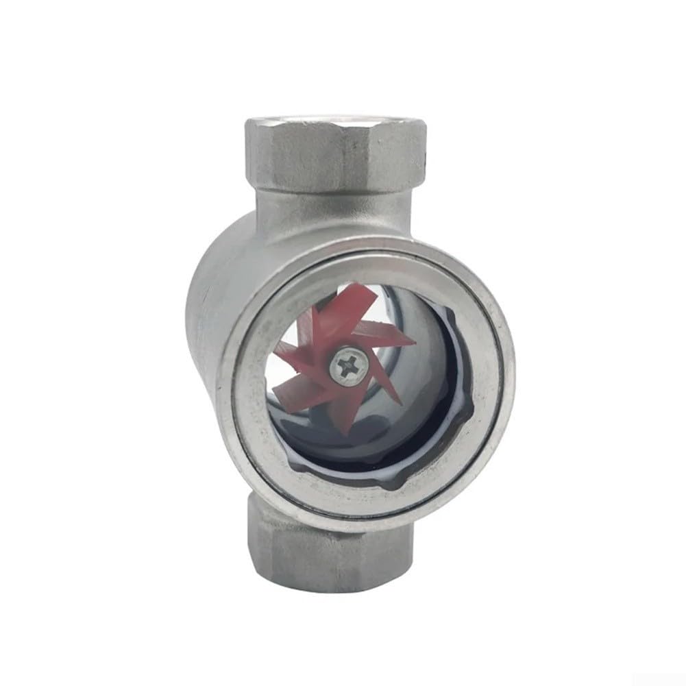 Industrielles Schauglas Wasserdurchflussanzeiger 304 Edelstahl, für hydraulische pneumatische Systemüberwachung (DN8)