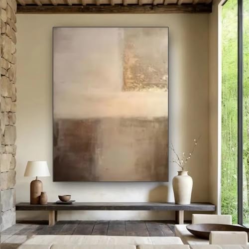 Tableau sur toile pour salon paysage d'arbres abstrait chic - 4