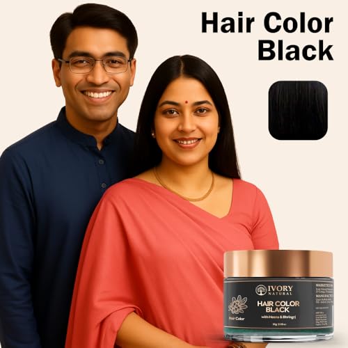Image of Black Hair Color Powder (30 Gram) - Get Instant Natural Black Hair | Premium Plant-Based Ammonia-Free Natural Hair Color - Both for Men Women - Chemical Free