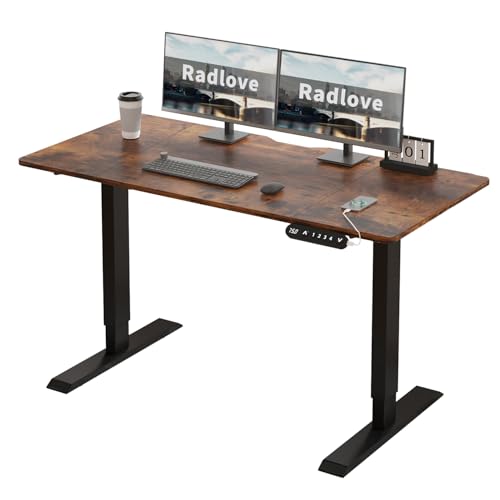 Radlove 電動昇降デスク 幅120cm ゲーミングデスク スタンディング Amazon | Radlove デスク 昇降式 パソコンデスク ゲーミングデスク 机