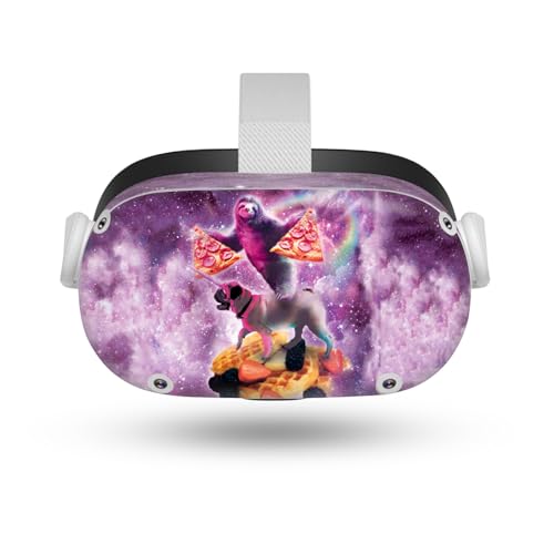 Autocollant Meta Quest 2 vinyle peau espace carlins licorne Head Case Designs