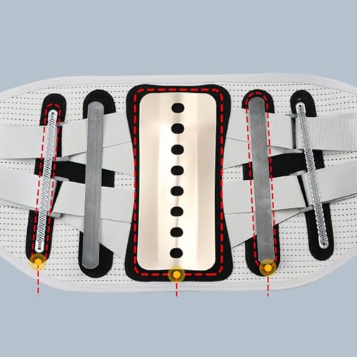 Cinturón lumbar ajustable transpirable y ergonómico con almohadilla de apoyo 3