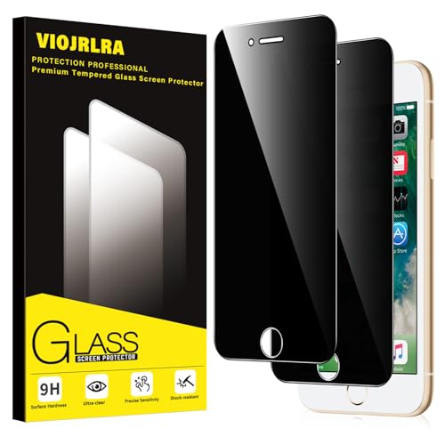 Viojrlra Verre Trempé Anti-Espion pour iPhone 8/iPhone SE 2020/iPhone 7/SE 2022 2 Pièce, 9H Dureté Privacy Anti-Spy Film en Verre Trempé, Anti-Rayures...