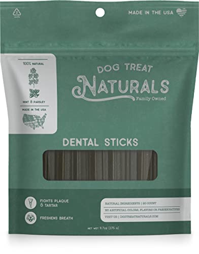Dog Treat Naturals Dental Chew Sticks | Helps Clean Teeth ...