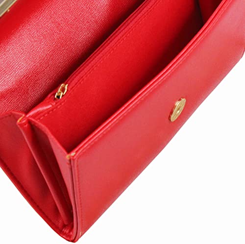 Image of Clutch Purse Evening Bag for Women，Envelope Handbag With Detachable Chain | With Detachable Chain
