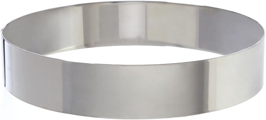 Matfer Bourgeat Ice Cream/Cake Ring, Stainless Steel, 7 1/8"