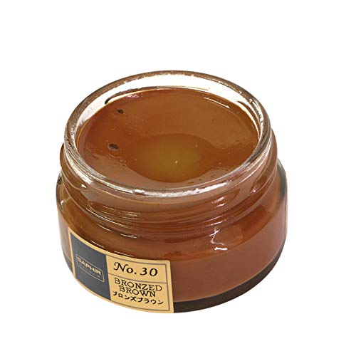 Saphir Shoe Cream, Beaute du Cuir Creme Surfine, 50ml Jar (Bronzed Brown)
