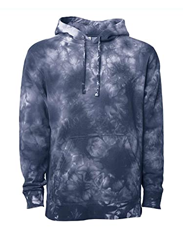 Independent Trading Co. - Midweight Tie-Dyed Hooded Sweatshirt - PRM4500TD - 3XL - Tie Dye Navy