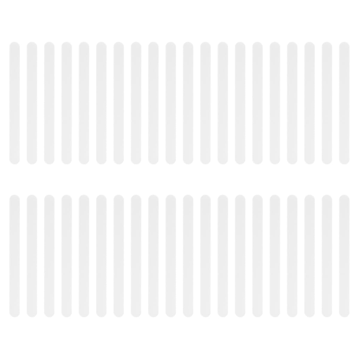 GroveEss 40PCS Clear Acrylic Popsicle Sticks,Reusable Acrylic Cakesicle Sticks,Mirror Ice Cream Sticks Ice Lolly Stick DIY Craft Accessories for Homemade Ice Cream Cakes Desserts Party Favors