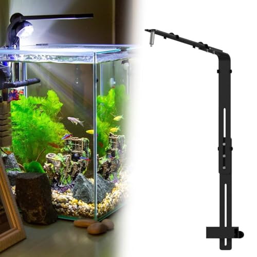 Image of Fish Tank Light Bracket Adjustable Accessories Easy Installation Light Stand Black 2.8mm