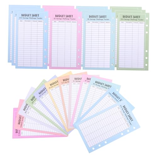 Carte de dépôt d'argent DOITOOL pour défi d'épargne et budget - 4
