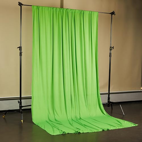 Image of Amazon Basics Professional Green Screen Backdrop Cloth (8x12 ft) | Suitable for Photography, Photoshoot, Product Photography, Live Streaming, Zoom Meetings, VFX Editing | Pack of 1 (Green)