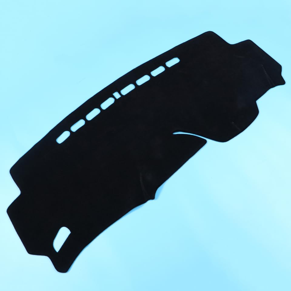 ibasenice Tapis Tableau De Bord Voiture Noir Protection Tableau De Bord Voiture | Contre Uv Et Reflets DéCoupe Pour Ventilation Tapis De Protection Pour IntéRieur Automobile