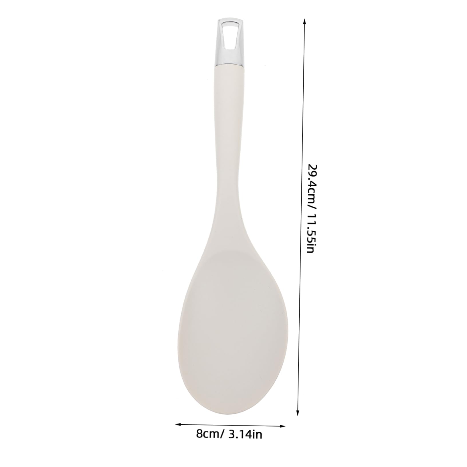 OFFSCH Silicone Rice Spoon Non Stick Kitchen Utensil for Easy Serving and Cooking Ergonomic Grip Wear Resistant Design for Home and Restaurant Use