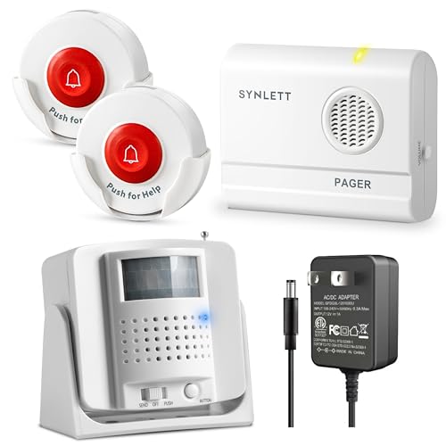 Serene Innovations CA-380 Wearable Notification System - Vibrating Pager for Hearing Impaired - 200 ft Range - 2.4GHz Smart-Code Technology