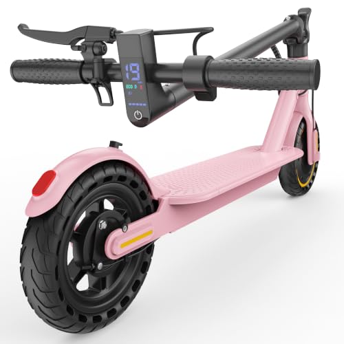 Image of WERHY Electric Scooter, 500 /350W Powerful Motor, 22 /19 MPH Max Speed, 28-15 Miles Range, Lightweight Foldable Kick Scooter with Dual Braking Systems, Smart APP