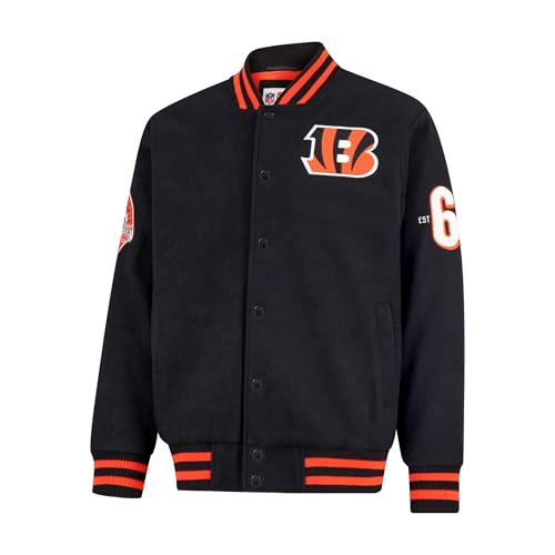image for Ultra Game NFL Official Adults Classic Varsity Coaches Jacket Coat - U