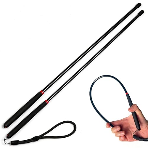 LVELISSE 21-Inch Riding Crop 2-Piece Set Black Horse Whip with Non-Slip Grip Wrist Strap & Protective Tip for Training Cosplay & Performance