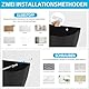 Aéttézoe Schuhorganizer Wandmontage (4 Stück) - 2 Schwarz/2 Weiß | Selbstklebend & Bohrfrei | Ideal für Wohnmobil, Kleiderschrank