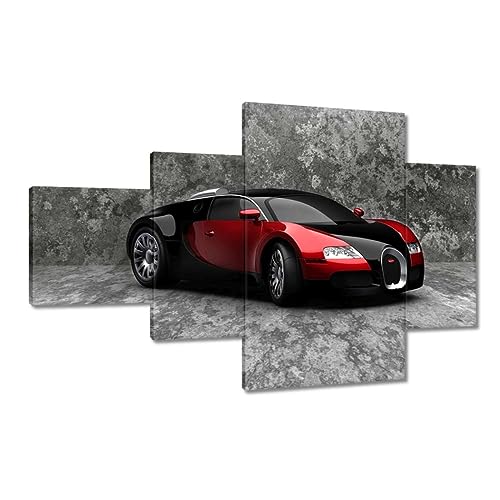Peinture imprimée sur toile decoration murale voiture Veyron 130x80