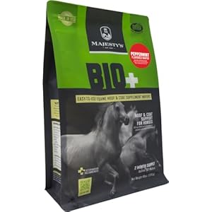 Majesty’s Peppermint Flavored Biotin Wafers – Superior Horse/Equine Hoof and Coat Support Supplement – Copper, Zinc, Lysine, Methionine