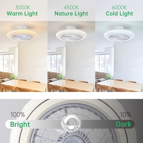 Image of CITRA Metal 500 MM Hexa Mesh Ceiling Light with Fan LED Chandelier - Warm White