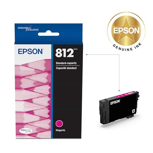 Image of Epson 812 Genuine Magenta Ink Cartridge Standard Capacity T812320