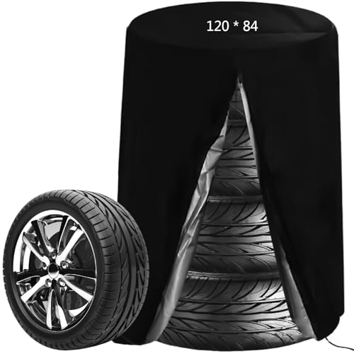 Asfrode Ø82cm x H120cm Universale Reifenabdeckung für 4, Auto Reifen Schutzhülle mit Reißverschluss und Tunnelzug Reifenhülle wasserdichte Reifensack Große Reifentaschen (120 * 84) Asfrode Ø82cm x H120cm Universale Reifenabdeckung für 4, Auto Reifen Schutzhülle mit Reißverschluss und Tunnelzug Reifenhülle wasserdichte Reifensack Große Reifentaschen (120 * 84)