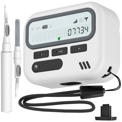Image of for AirPods Pro 3 Case with Safty Lock,Retro Inspired Pager Style (White)