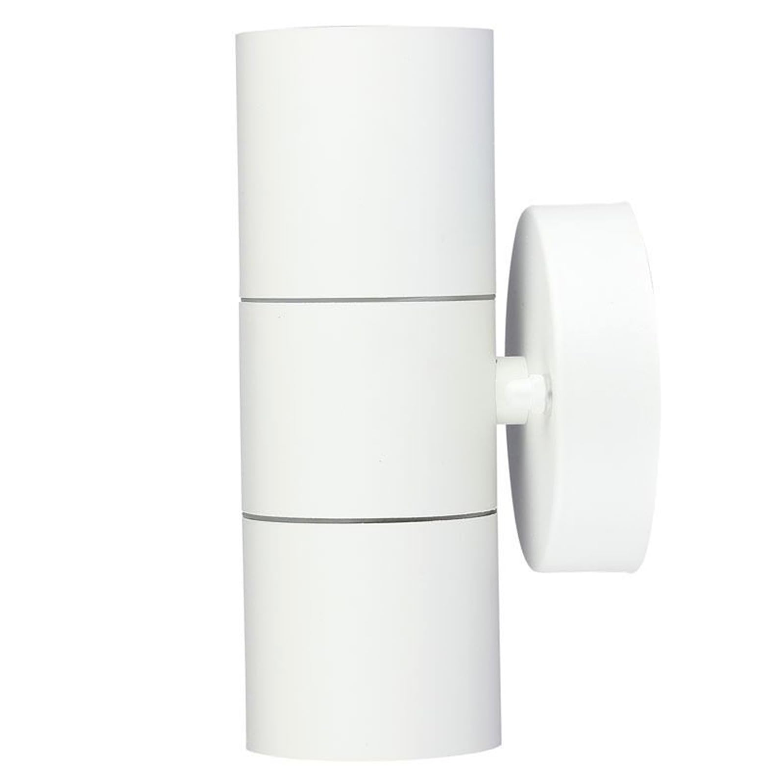 NTEK GU10 Stainless Steel Double Indoor Outdoor Wall Lights, Modern Aluminum Up and Down Wall Lights, IP65 Garden Wall Lamp ZLC03 for Home, Garden, Entrance, Corridor Courtyard (White, Pack of 1)