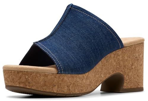 Image of Clarks Women's Nerisa Vine Cork Heeled Sandal | Casual Sandals