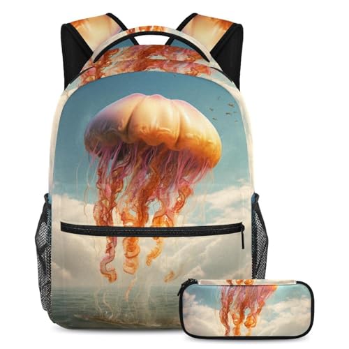 Cartable méduse bleu océan pour une rentrée magique et douce