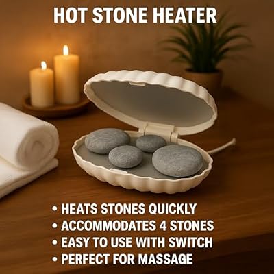 Royal Massage Clam Shell Hot Stone Heater Electric UK | Ubuy