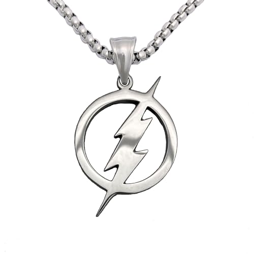 Image of Tapp Collections Stainless Steel Superhero Pendant Necklace