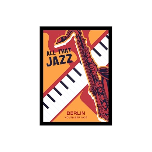 Image of BLINKART All That Jazz Abstract Wall Art Painting Print Design | Aesthetic Wall Decor Photo Artwork Frame Decoration Hanging Home Bedroom Living Room Office Wall Decor | T004 | 13x10 Inches